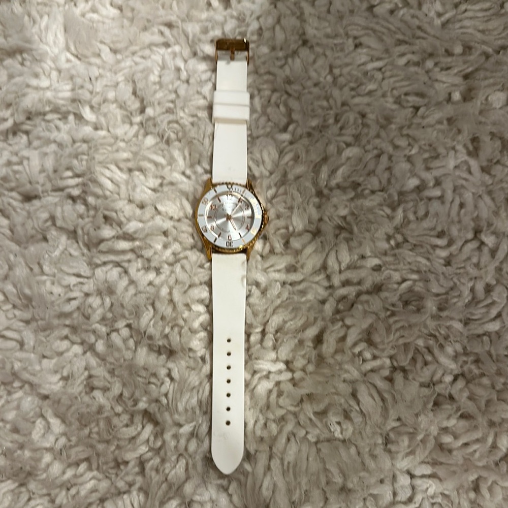 White and Gold Watch